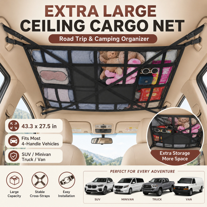 Heavy Equipment Truck - Extra Large Car Ceiling Cargo Net
