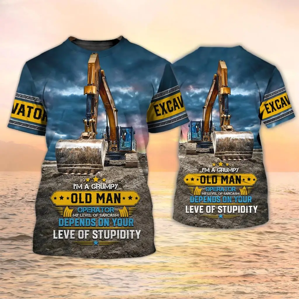 Excavator TShirts Heavy Equipm - Heavy Equipment Operator Shirts recension och pris