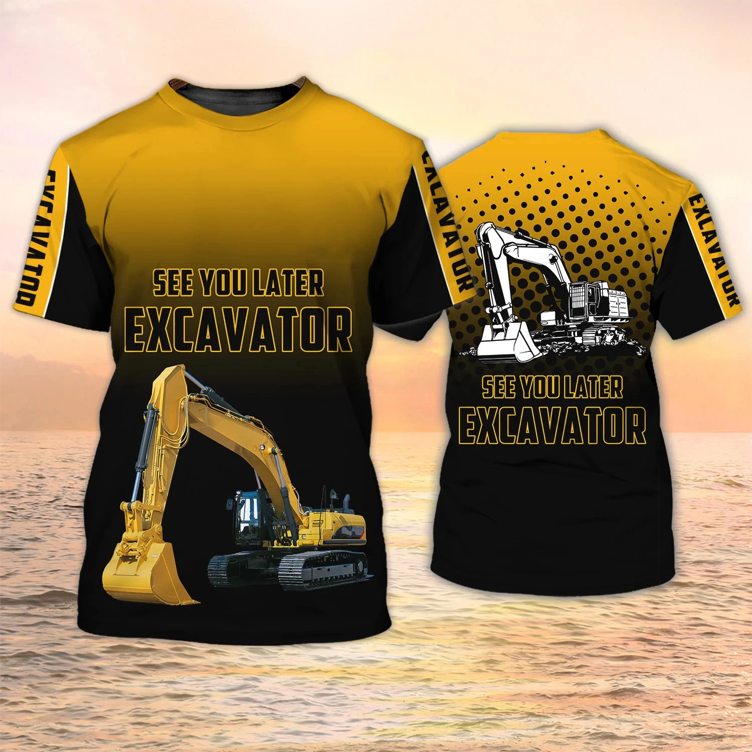 Excavator TShirts Heavy Equipm - Heavy Equipment Operator Shirts recension och pris
