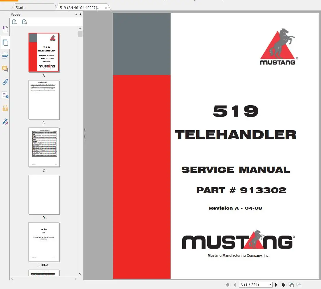 AutoDVD2 Mustang Machinery Hea - Heavy Equipment Service recension och pris