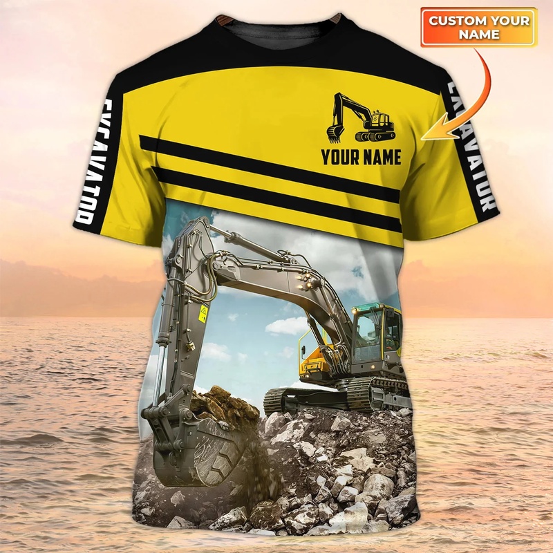 1 Piece Custom Your Picture Ne - Heavy Equipment Names recension och pris
