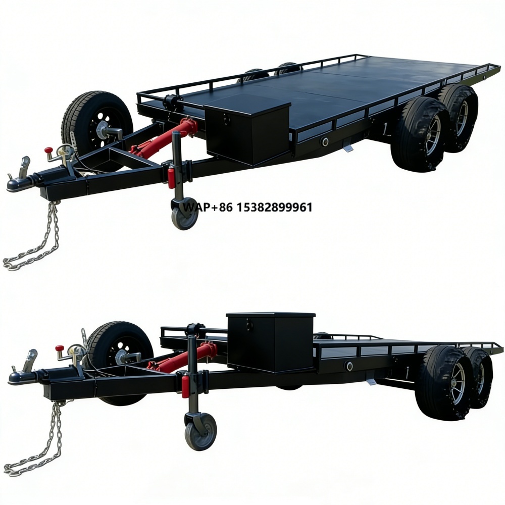 Heavy-Duty Double Axle Steel C - Heavy Equipment Hauler recension och pris