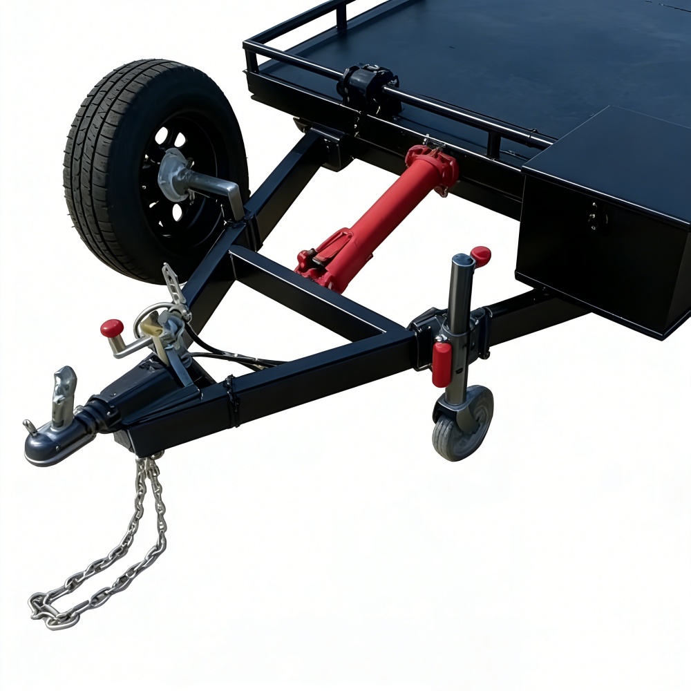 Heavy-Duty Double Axle Steel C - Heavy Equipment Hauler recension och pris