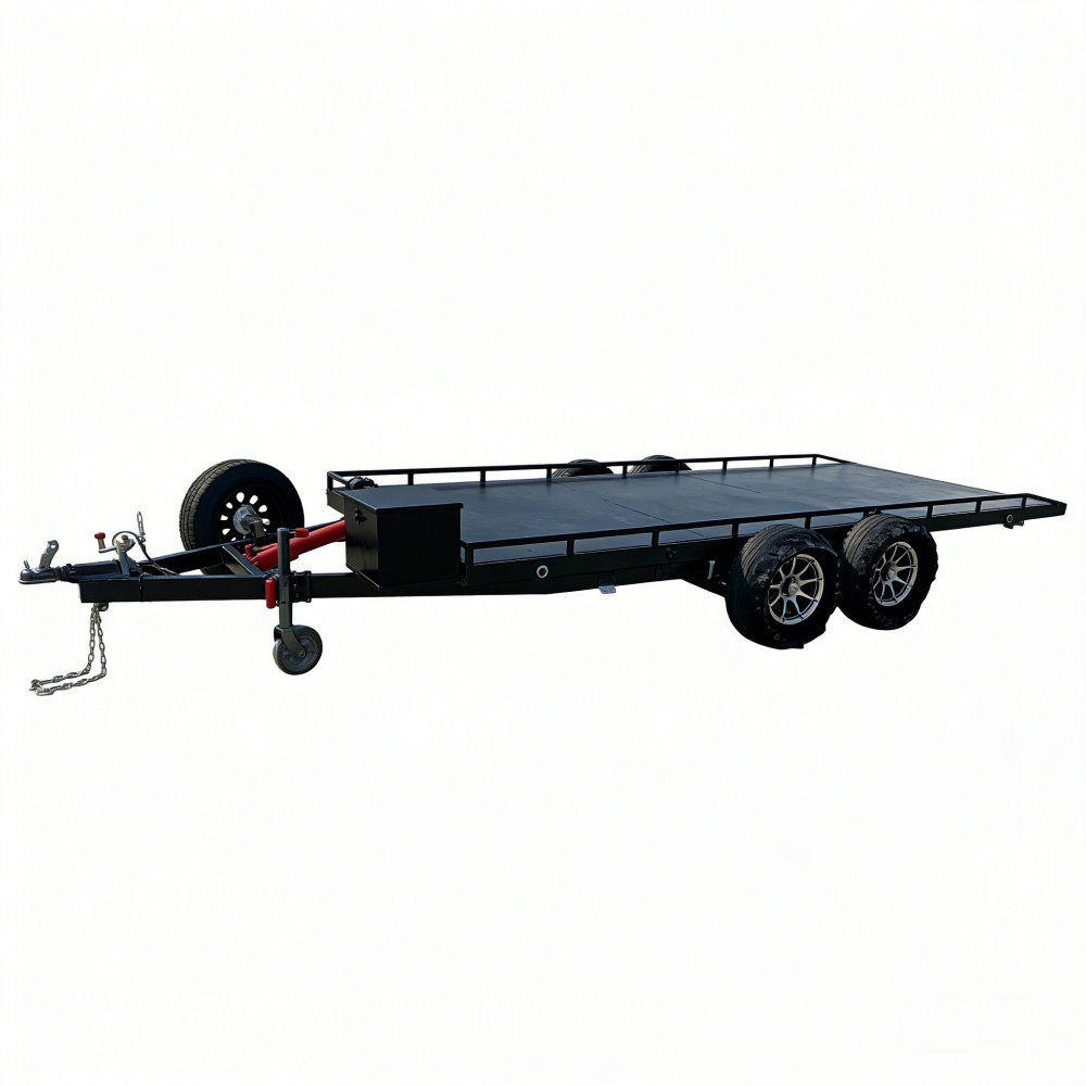 Heavy-Duty Double Axle Steel C - Heavy Equipment Hauler recension och pris